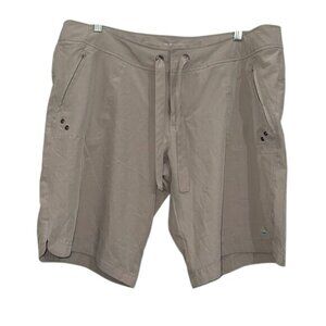 Free Country Mens XXL Taupe Drawstring Board Shorts